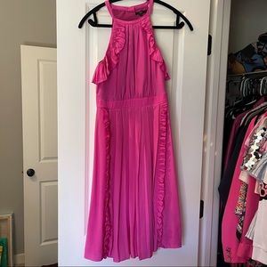 Tibi pink pleated dress size 0